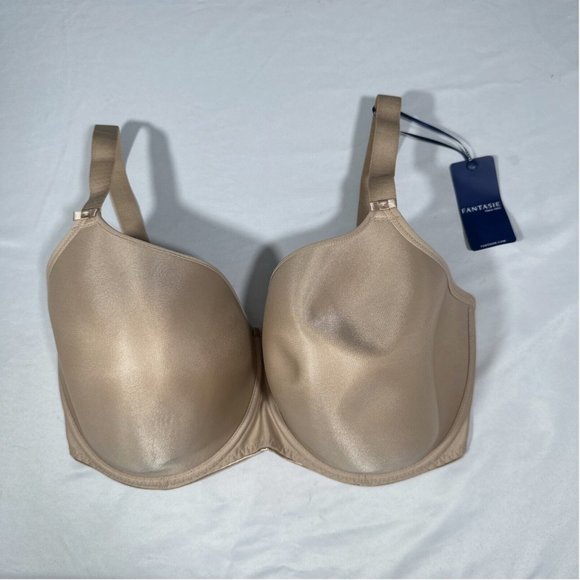 NWT $64 Fantasie [ 34K US ] Underwire Smoothing T-shirt‎ Bra in NUDE - Picture 3 of 9